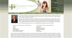 Desktop Screenshot of mdfiorettilawoffice.com